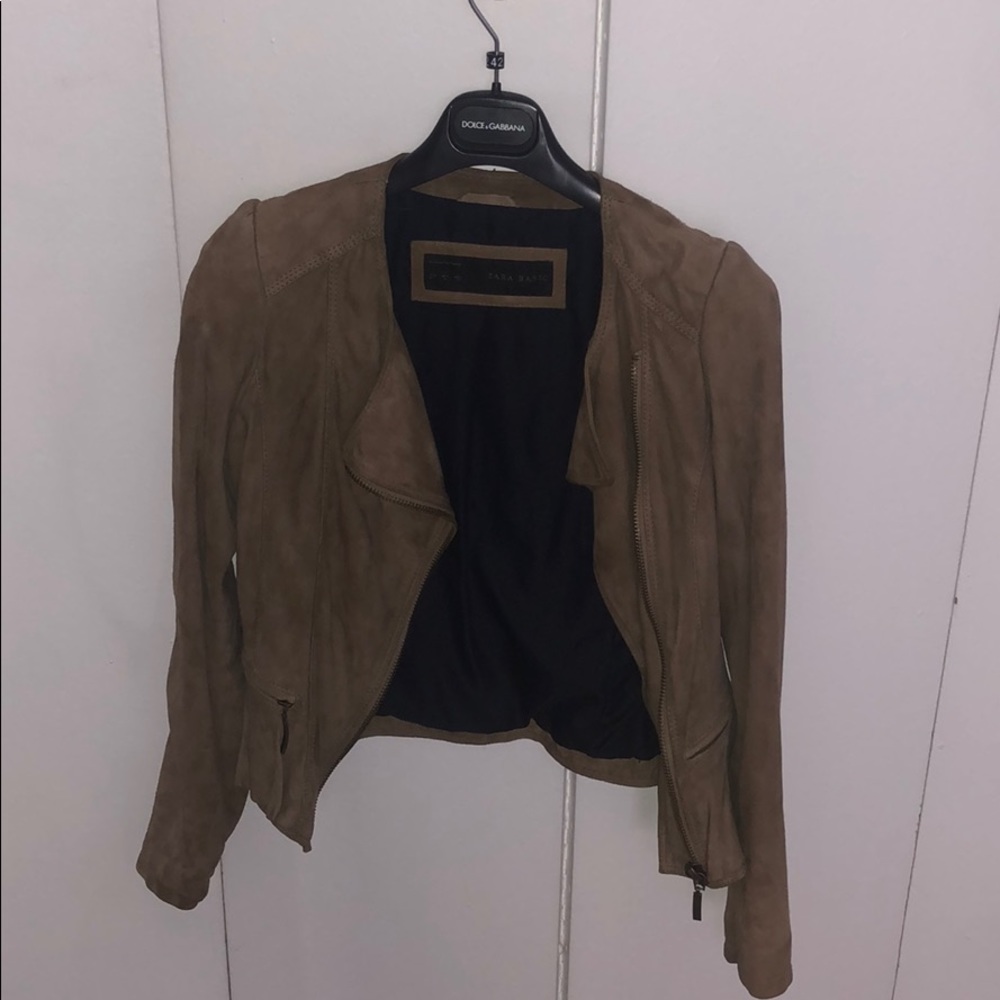 Zara suede jacket size M